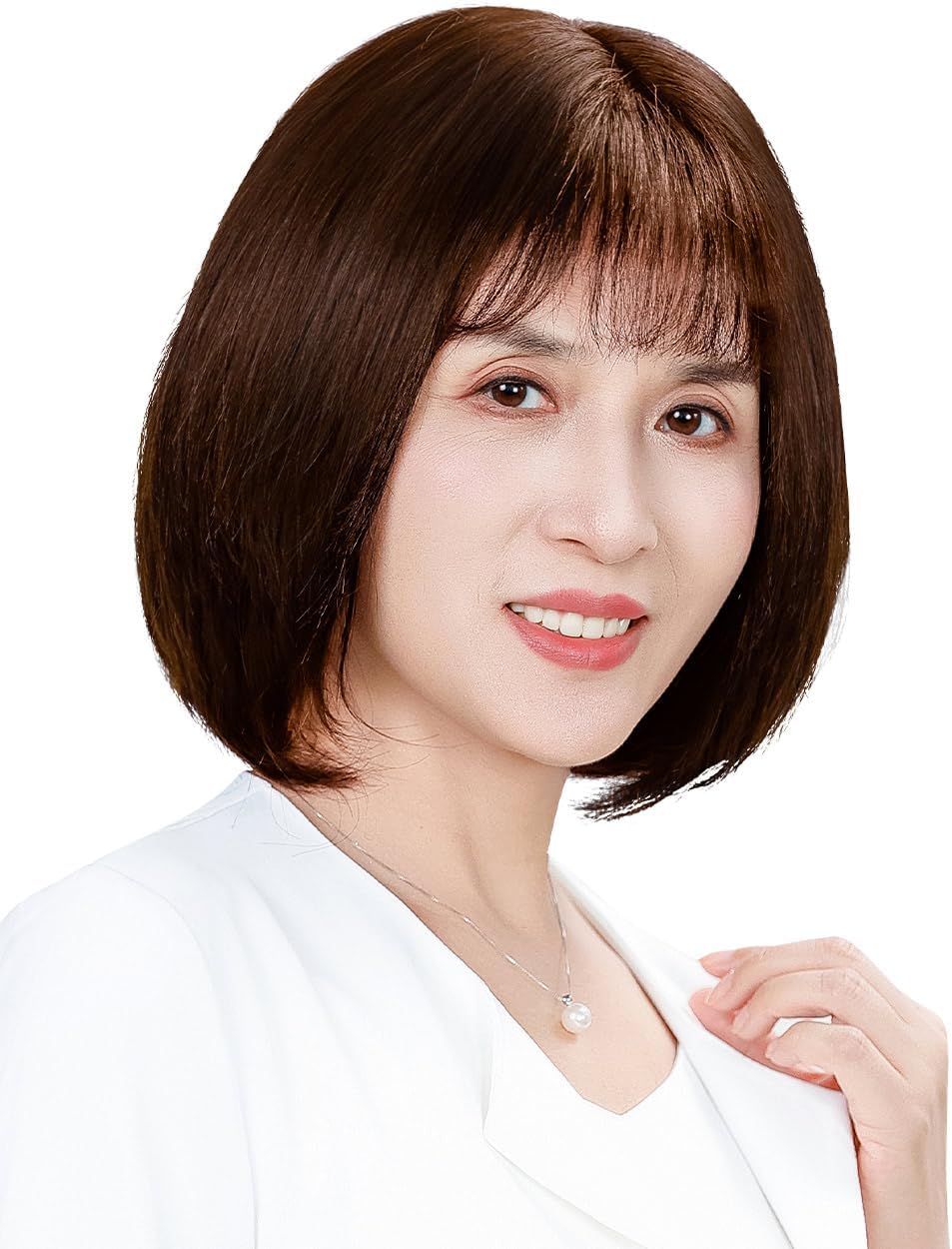 まこ様☆気品人毛100% ショートwig ウィッグBZ20 ☆気品人毛100